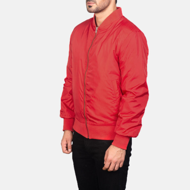 Mens zacks Red Bomber Jacket1105-3-1599810416221